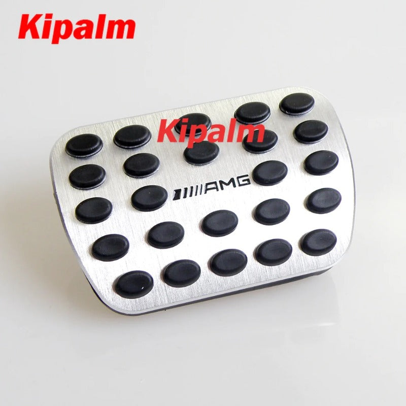 Drill Gas Accelerator Brake Pedal Pad Cover For Mercedes Benz GLK X204 Aluminum Alloy Gas Brake Pedal with AMG LOGO