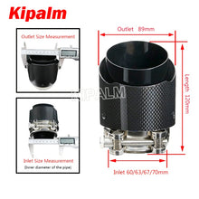 Load image into Gallery viewer, 4pcs M Performance Glossy Carbon Fiber Exhaust Muffler Tips for BMW M3 M4 F80 F82 F83 F87 F10 F12 F13 F06 M6