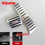 No Drill Aluminum Car Gas Pedal Accelerator Pedal Brake Pedal Cover for Audi A3 Q3 TT