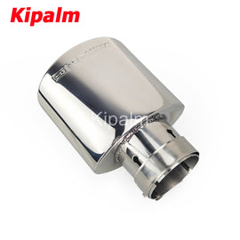 1pcs Oval Exhaust Tips Muffler Stainless Steel Pipe for Mercedes Benz W204 AMG C63 C65 Modify