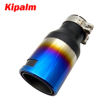 Load image into Gallery viewer, 1PC REMUS Stainless Steel Universal Blue Burnt Exhaust Pipe Muffler Tips