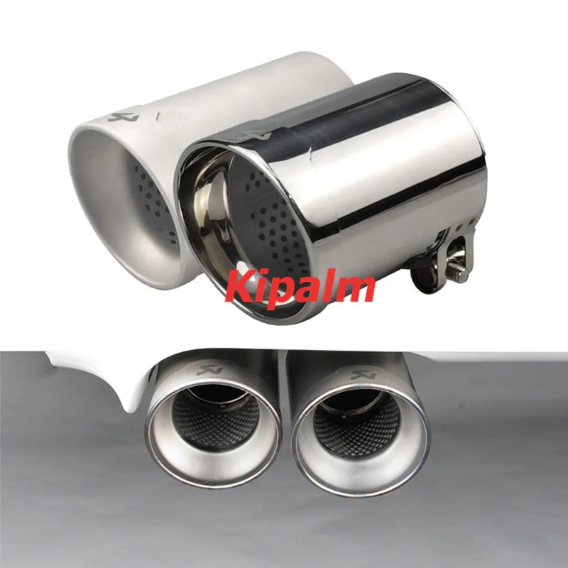 SUS304 Stainless Steel Akrapovic Logo Exhaust Pipe for BMW E92 / E93 M3 M4 M5 F10 Muffler Tips