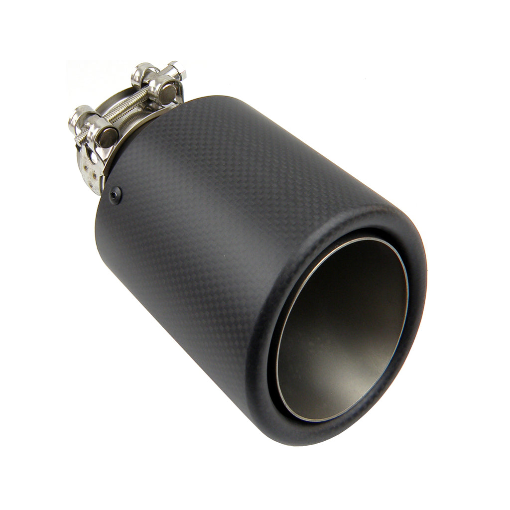 1pcs Carbon Fiber Wolf Exhaust Pipe Muffler Stainless Steel Muffler Tips End Pipe