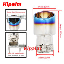 Load image into Gallery viewer, 1pcs Stainless Steel Exhaust Tip Tail End Pipe Muffler Tips for AUDI BMW VW HONDA