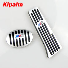 Load image into Gallery viewer, No Drill Gas Brake Pedal For BMW X1 F48  1 2 Series F52 F46 Auto Aluminum gas accelerator pedal and brake pedal with M Logo