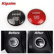 Load image into Gallery viewer, Real Carbon Fiber Engine Start Button Cover Stickers Decor for Mercedes Benz Class C W205 GLA GLC B200 Styling