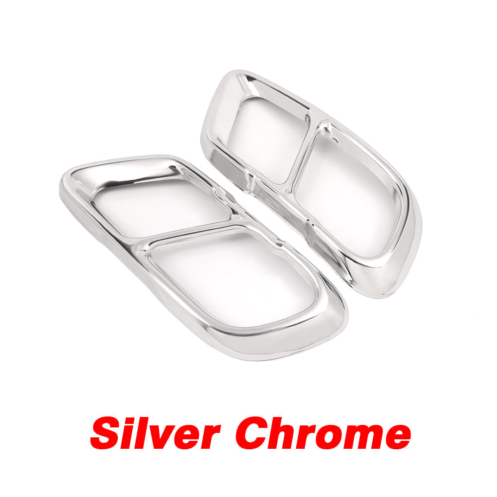 For BMW X5 G05 X6 G06 X7 G07 2018- 304 Stainless Steel Square Dual End Exhaust Muffler Tips Cover