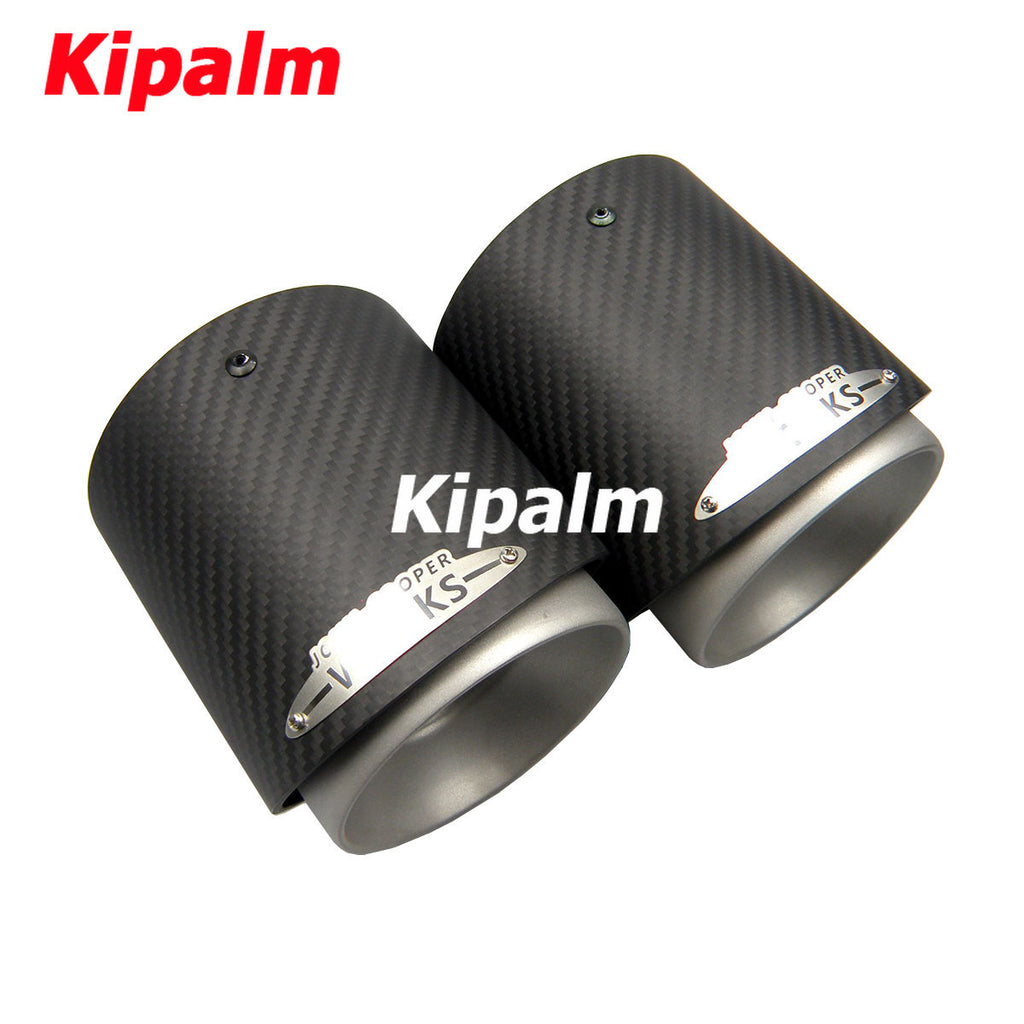 1PC Carbon Fiber Exhaust Tip Muffler Tips Fit for Mini Cooper R55 R56 R57 R58 R59 R60 R61 F54 F55 F56 F57 F60 Mini Tail Pipe Tip