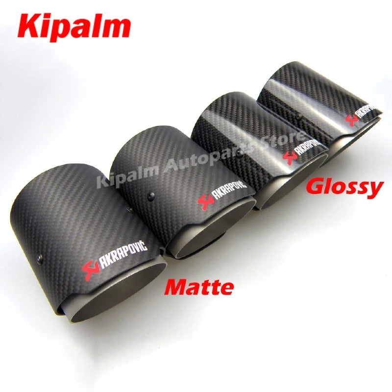 Carbon Fiber Akrapovic Exhaut tips for BMW F87 M2 F80 M3 F82 F83 M4 Direct Muffler Universal Fit Exhaust Tail Pipe Tip