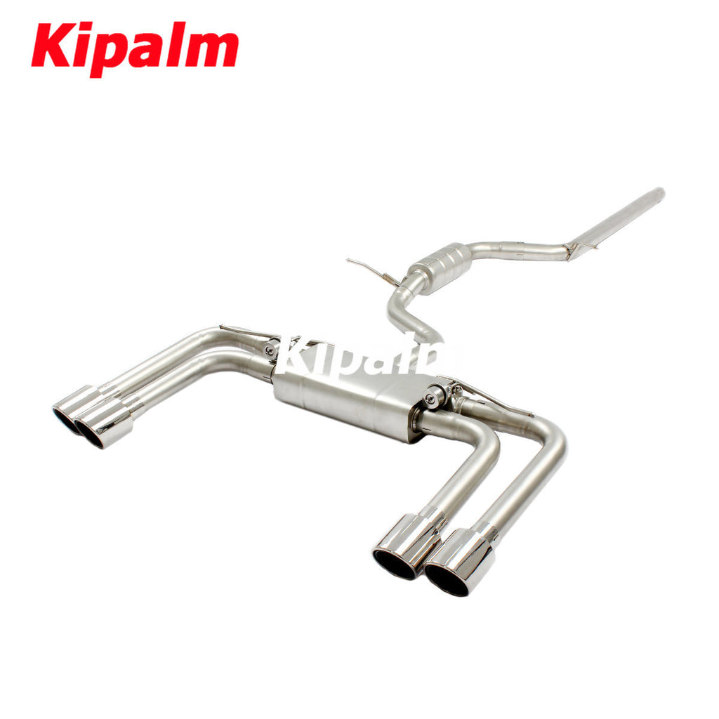 304 Stainless Steel Full Exhaust System Cat-back Fit for Audi A3 1.4T 1.8T 2.0T 2014-2020
