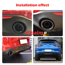 Load image into Gallery viewer, 1 Pair Stainless Steel Rear Exhaust Tail Muffler Tip for Alfa Romeo Stelvio-SUV 2017-2020 Exhaust Pipe