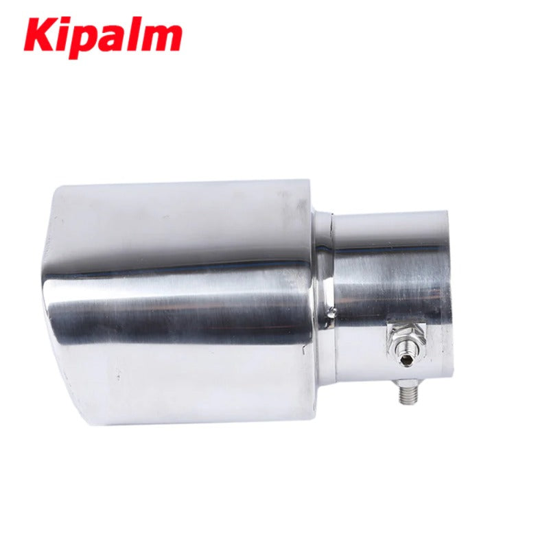 Universal Polished Stainless Steel Rectangular Exhaust Muffler Nozzle for Audi Benz VW BMW