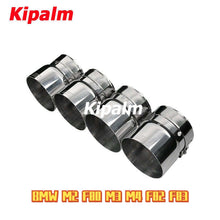 Load image into Gallery viewer, 1PC Chrome M3 M4 F82 F83 Exhaust Tips 304 Stainless Steel Muffler Pipe for BMW F87 M2 F80