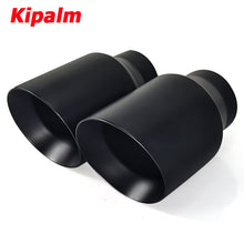 Load image into Gallery viewer, 1pcs Kipalm Black 4 Inch Exhaust Pipe Tip Factory Export Car Truck Pipe Stainless Steel Muffler