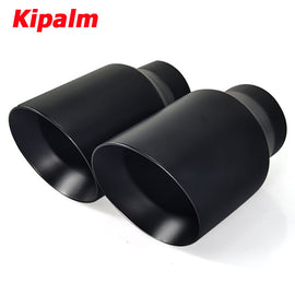 1pcs Kipalm Black 4.5 Inch Exhaust Pipe Tip Factory Export Car Truck Pipe Stainless Steel Muffler