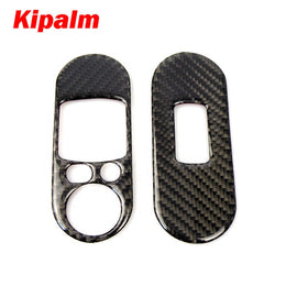 Kipalm Carbon Fiber Mini Cooper F56 Door Window Lifter Switch Control Panel Sticker Interior Trim Stickers