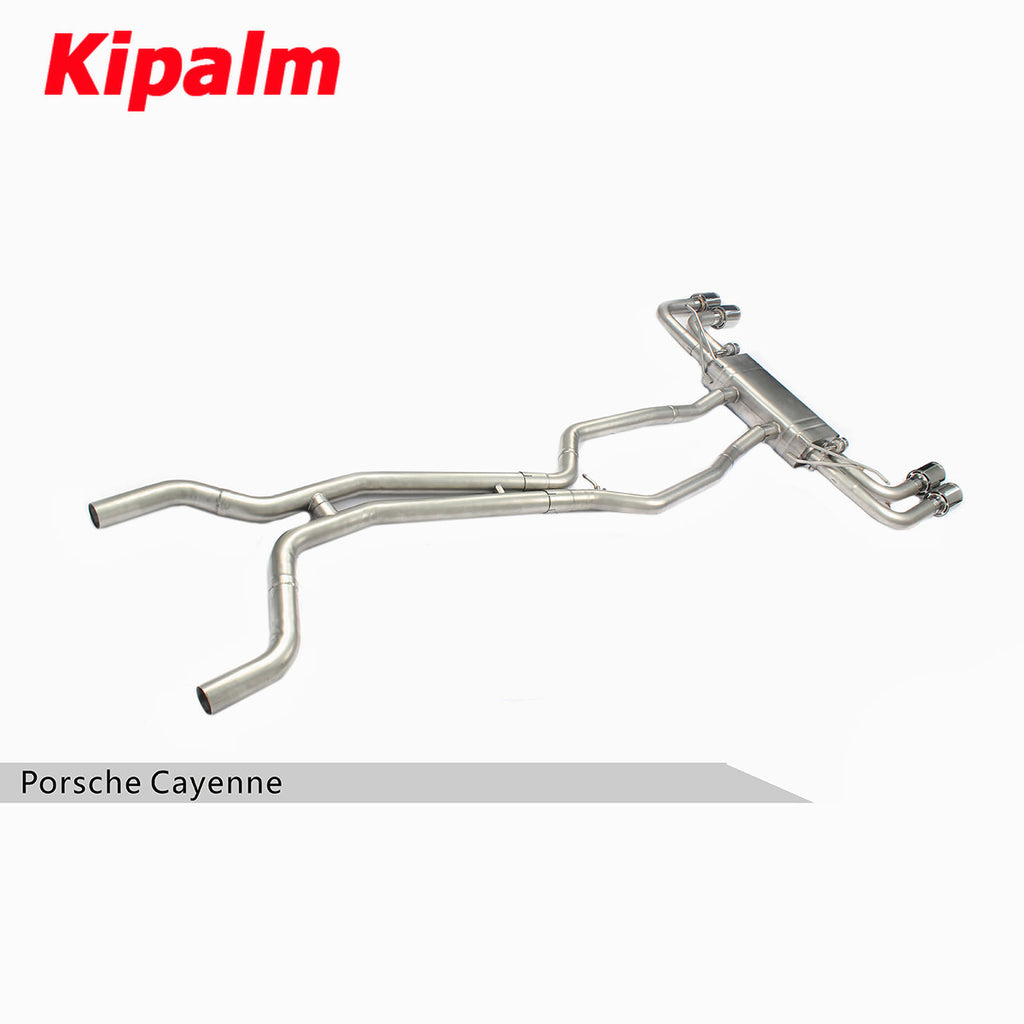 304 Stainless Steel Full Exhaust System Performance Cat-back for Porsche Cayenne 3.6T 4.8T 2011-2014