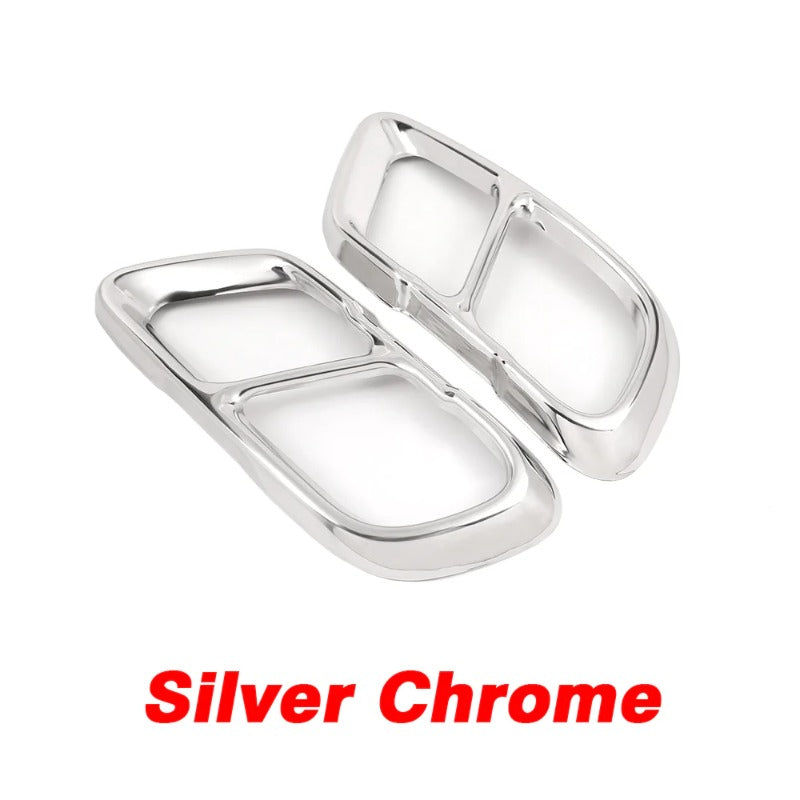 For BMW X5 G05 X6 G06 X7 G07 2018- 304 Stainless Steel Square Dual End Exhaust Muffler Tips Cover