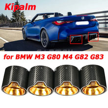 Load image into Gallery viewer, Glossy Carbon Fiber Exhaut Tip for BMW M3 G80 M4 G82 G83