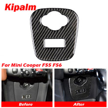 Load image into Gallery viewer, Carmon Carbon Fiber Cigarette Lighter USB AUX Console Panel Interior Stickers For Mini Cooper F55 F56 Accessories