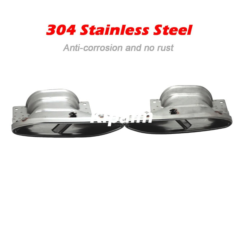1 Pair Exhaust Muffler Pipe For Mercedes Benz S Class Maybach W222 2021-2022 Stainless Steel Rear Tail Tips