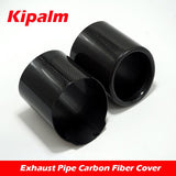 1PC Carbon Fiber Cover Exhaust Muffler Pipe Tip Case AK Exhaust Tip Housing Without Akrapovic Logo