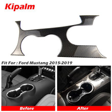 Load image into Gallery viewer, Kipalm For Ford Mustang 2015-2019 Carbon Fiber Central Control Gear Shift Panel Cover Decorative Sticker Cover Trim Mustang