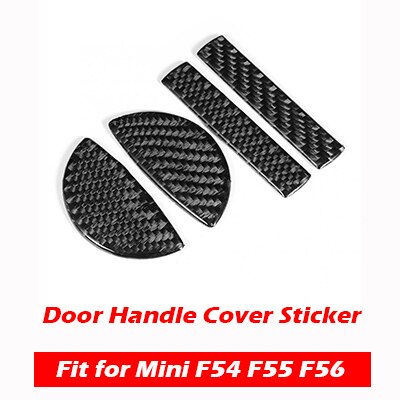 Kipalm Real Carbon Fiber Car Sticker Interior Trim Stickers for Mini Cooper F54 F55 F56 JCW Countryman F60