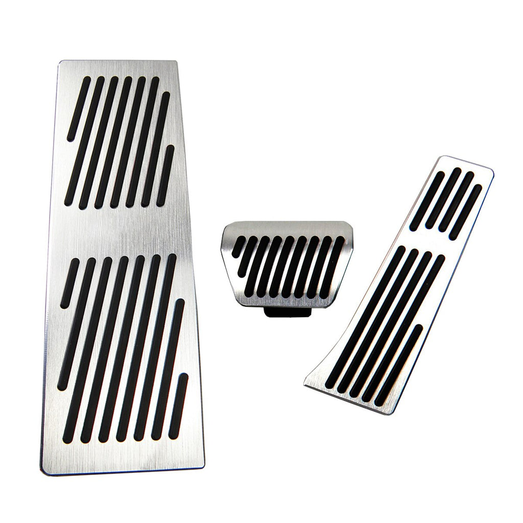 No Drill Gas Brake Footrest Pedal Plate Pad for BMW New X3 (2017-2020)  G01 Aluminum Alloy  gas accelerator brake pedal M Logo
