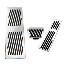 Load image into Gallery viewer, No Drill Gas Brake Footrest Pedal Plate Pad for BMW New X3 (2017-2020)  G01 Aluminum Alloy  gas accelerator brake pedal M Logo