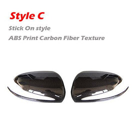 Carbon Fiber Mirror Cover for Mercedes W205 W222 W213 W238 X205 GLC GLS C S GLC Replacement and Stick Style