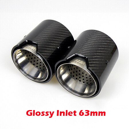 2PCS Real Carbon Fiber Exhaust Pipe Muffler Tip for BMW M Performance 235i 240i 335i Akrapovic Exhaust Tip