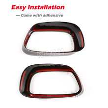 Load image into Gallery viewer, 1 Pair Exhaust Muffler Tip Black Chrome Cover Trim for BMW X5 M Sports F15 2014-2018 Modify