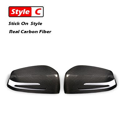 Carbon Fiber Mirror Cover for Mercedes-Benz A B C E S CLA CLS GLA Class Carbon Fiber Rearview Caps W204 W176 W117 W218 W212 W207