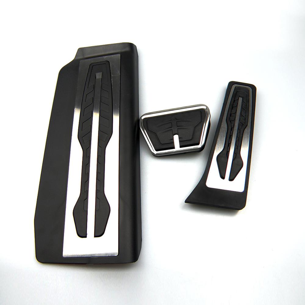 Kipalm No Drill Gas Brake Footrest Pedal Plate Pad For BMW New 7 Series G11 G12 Gas Accelerator Break Pedals