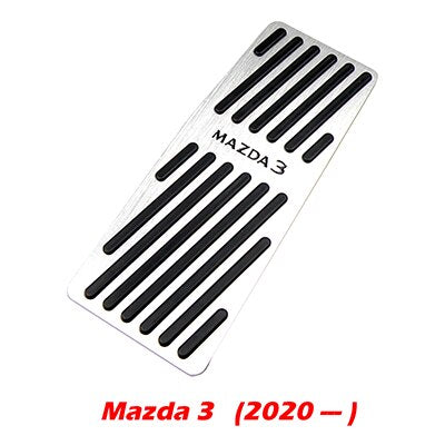 No Drill Aluminum Mazda 3 AXELA Accelerator Gas Pedal Brake Pedal Cover AT For  Mazda 3