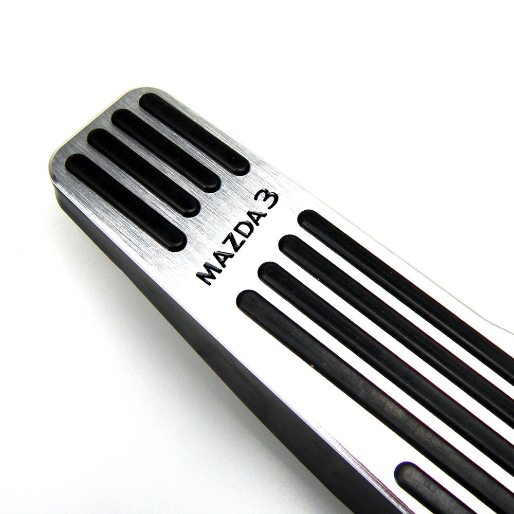 No Drill Aluminum Mazda 3 AXELA Accelerator Gas Pedal Brake Pedal Cover AT For  Mazda 3