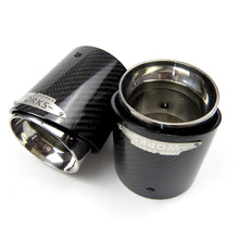 Load image into Gallery viewer, Carbon Fiber Exhaust Tip Muffler Tips Fit for Mini Cooper R55 R56 R57 R58 R59 R60 R61 F54 F55 F56 F57 F60 Mini Tail Pipe Tip