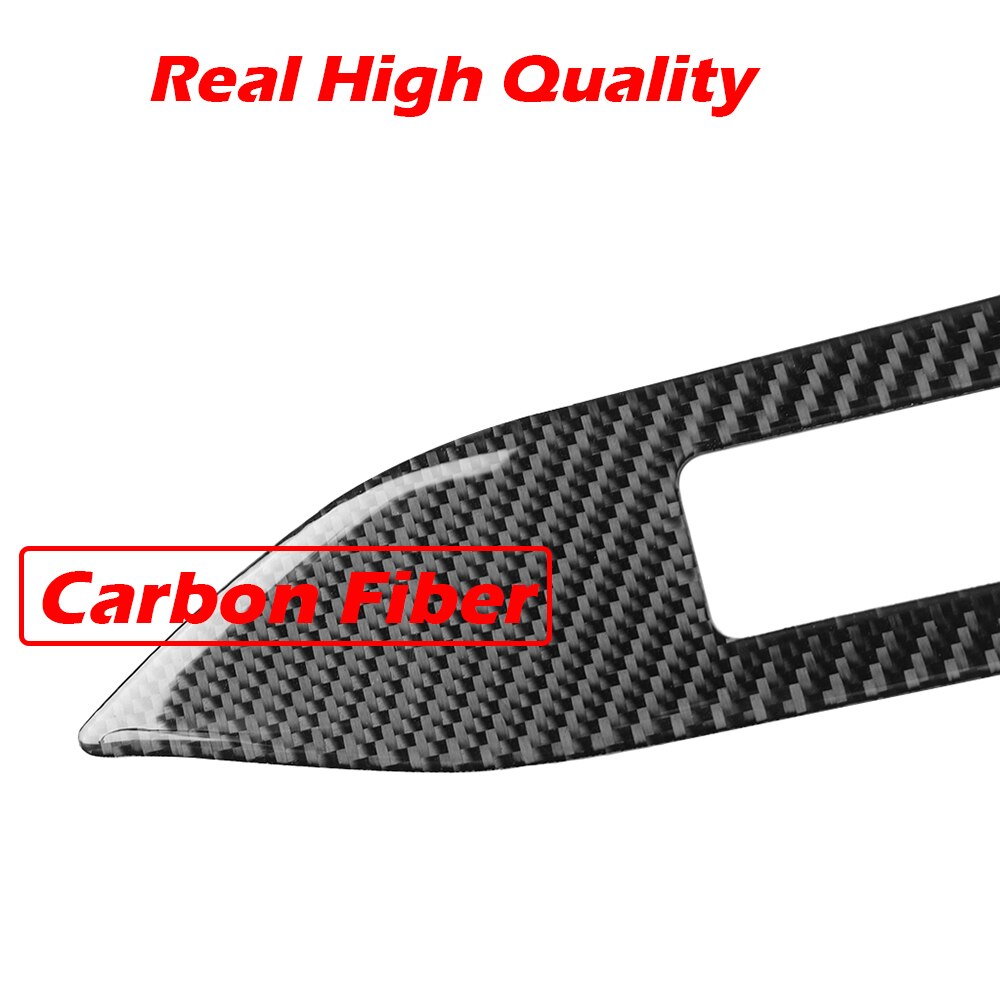 Kipalm Carbon Fiber Car Dashboard Decoration Strip Sticker Passenger Seat Side for Ford Mustang 2015-2019 Accessories