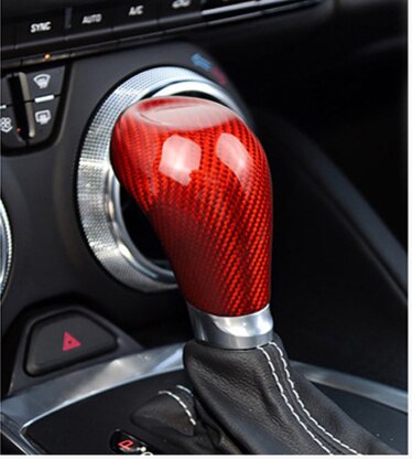 Chevrolet Camaro 2010 2011 2012 2013 2014 2015 Carbon Fiber Car Gear Head Shift Knob Cover Stickers Interior Trim