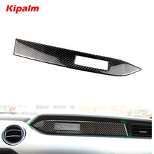Load image into Gallery viewer, Kipalm Carbon Fiber Car Dashboard Decoration Strip Sticker Passenger Seat Side for Ford Mustang 2015-2019 Accessories
