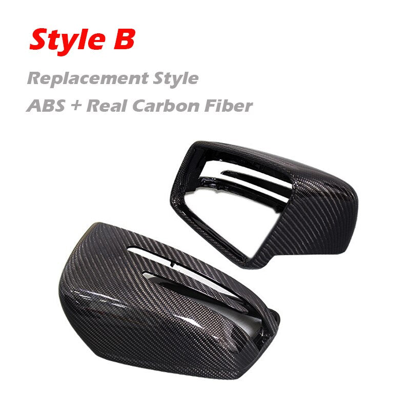Carbon Fiber Mirror Cover for Mercedes-Benz A B C E S CLA CLS GLA Class Carbon Fiber Rearview Caps W204 W176 W117 W218 W212 W207