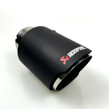 Load image into Gallery viewer, 1PCS Akrapovic Straight Carbon Fiber Exhaust Tip Muffler Pipe For BMW BENZ AUDI VW