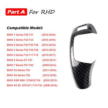 Load image into Gallery viewer, Carbon Fiber Gear Shift Knob and Panel Cover for BMW 1 2 3 4 Series F20 F21 F22 F23 F30 F34 F35 F36 F10 F11