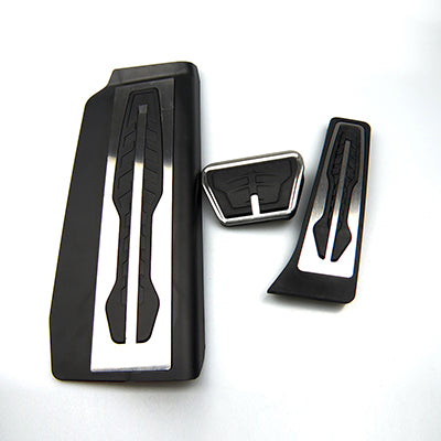 Kipalm No Drill Gas Brake Footrest Pedal Plate Pad For BMW New 7 Series G11 G12 Gas Accelerator Break Pedals
