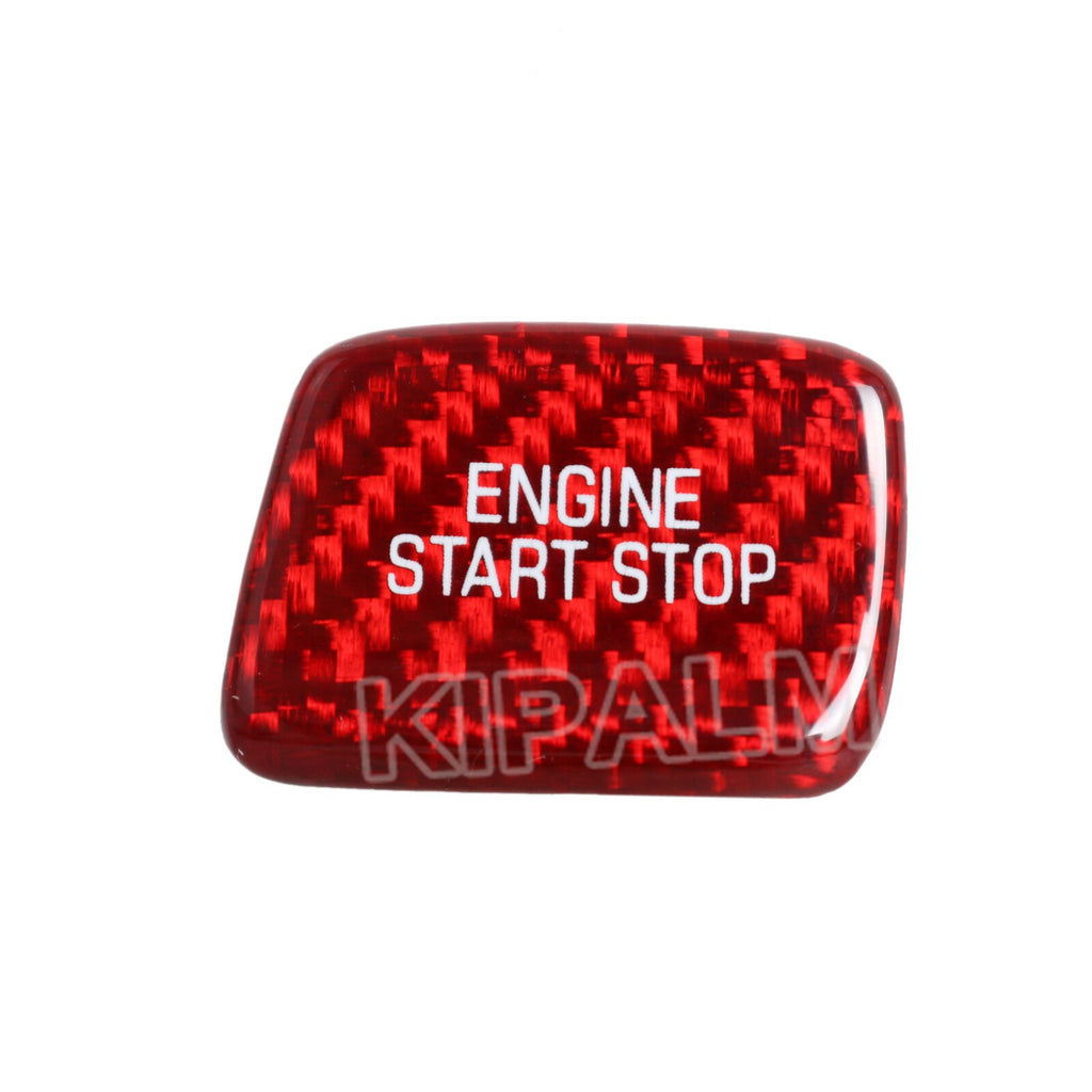 1 piece Camaro Carbon Fiber Car Ignition Device Button Engine Start Stop Switch Sticker for camaro 2016-2019