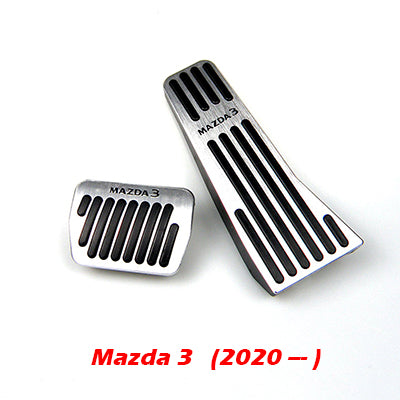No Drill Aluminum Mazda 3 AXELA Accelerator Gas Pedal Brake Pedal Cover AT For  Mazda 3