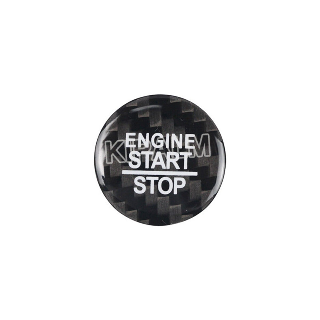 1 piece Carbon Fiber Car Engine Start Stop Button Sticker Cover Trim For Dodge Challenger SRT Accessories 2015-2020