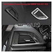 Load image into Gallery viewer, 1 piece Carbon Fiber Dashboard Air Outlet Frame Air Front Vent Trim Cover Stickers for BMW F20 F21 F22