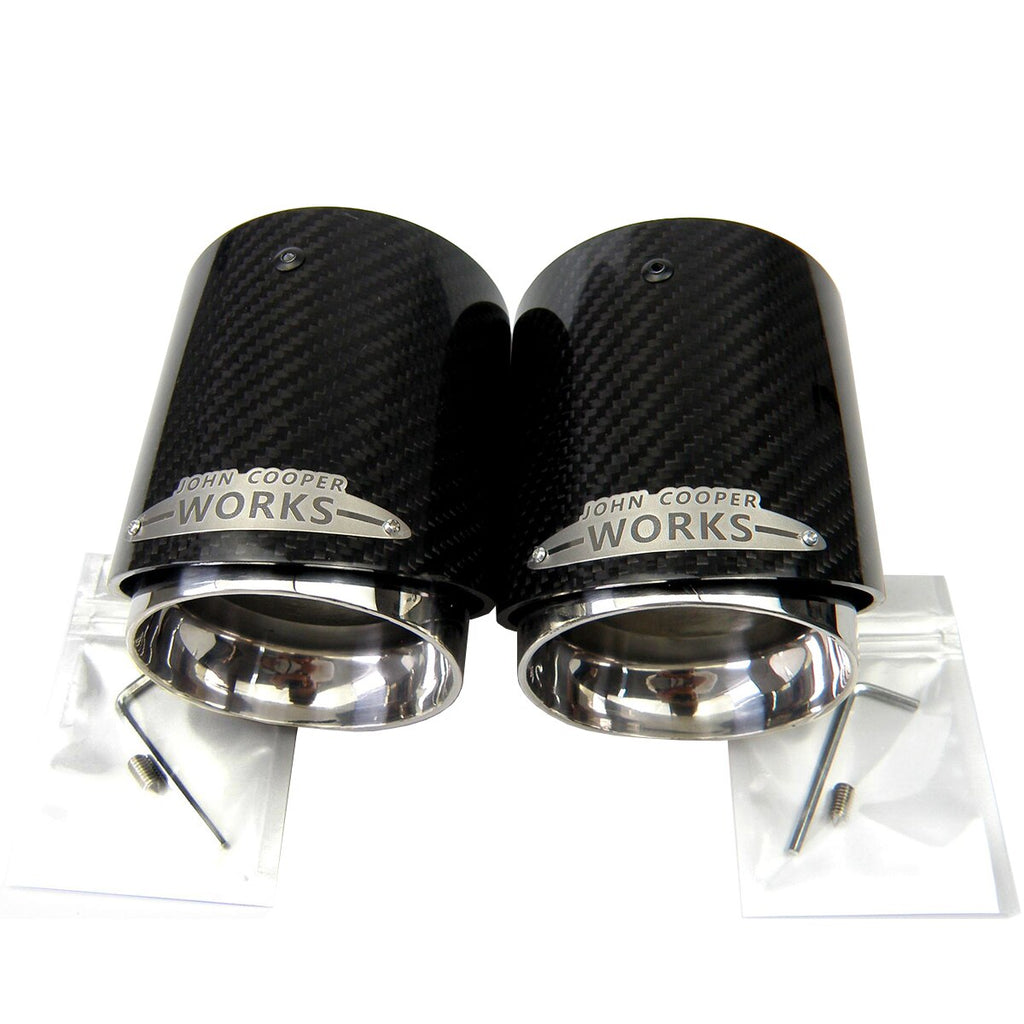 Carbon Fiber Exhaust Tip Muffler Tips Fit for Mini Cooper R55 R56 R57 R58 R59 R60 R61 F54 F55 F56 F57 F60 Mini Tail Pipe Tip